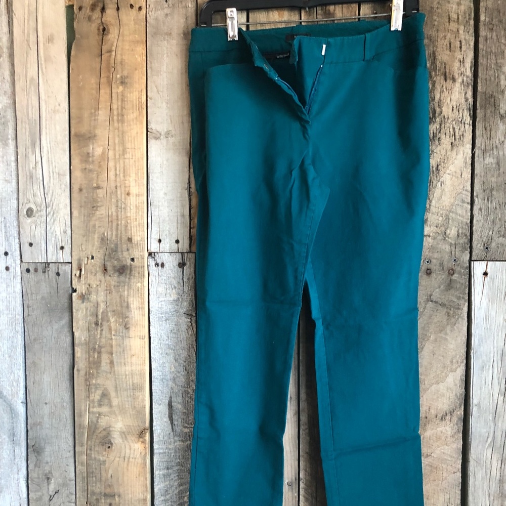 Teal ankle pants